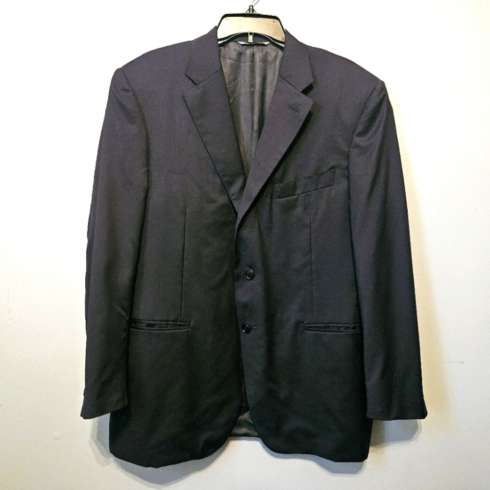 Canali Suit Jacket Men’s Size 44 Wool Blue 2-Button Current Style
